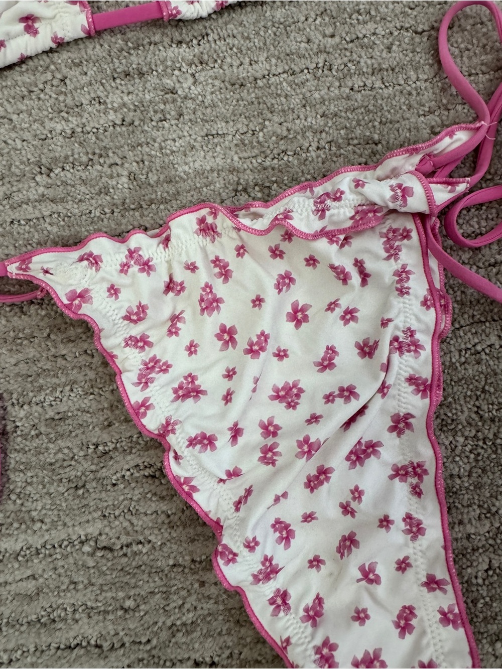 437 Floral String Bikini - Picture 2 of 3